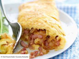 Omelette aux lardons